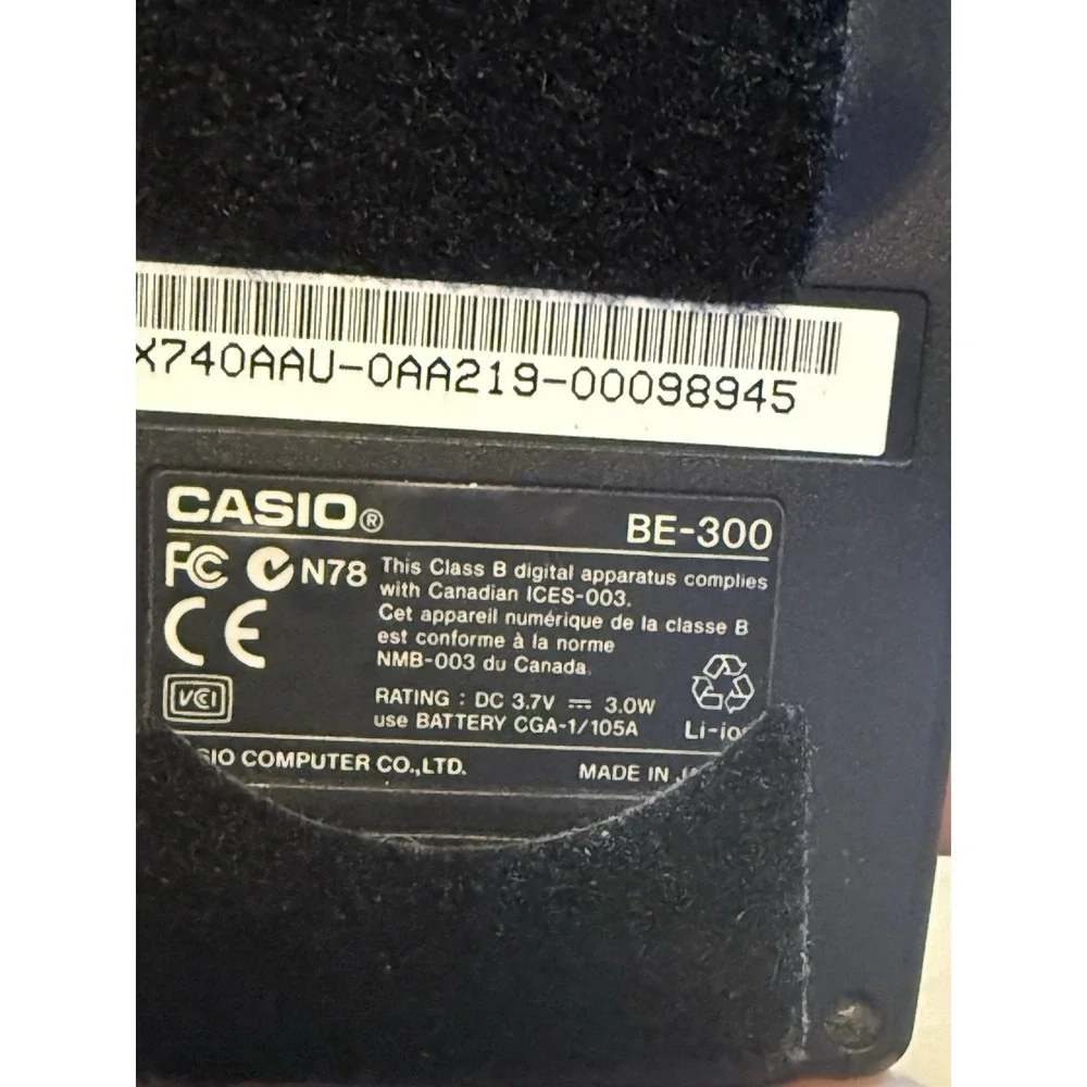 Casio BE-300 Pocket Manager Works Good , No Power Cable